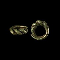 Viking Bronze Faux Twisted Ring