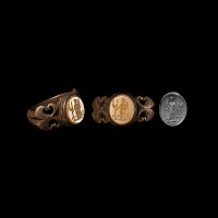 Roman Silver Ring with Gemstone