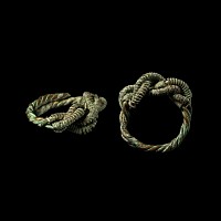 Viking Twisted Bronze Wire Ring