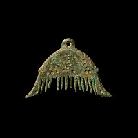 Viking Age Bronze Comb Pendant