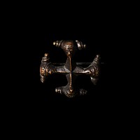 Iron Age Celtic Bronze Cruciform Brooch