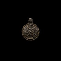 Viking Age Bronze Pendant with Interlace