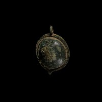 Byzantine Bronze Horse Harness Boss Pendant