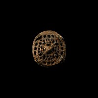 Viking Bronze Openwork Box Brooch with Silver Detailing