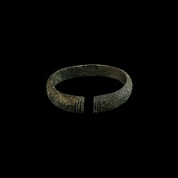 Viking Age Bronze Bracelet with Interlaced Design