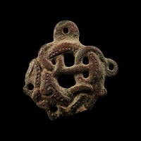Viking Bronze Urnes Style Mount