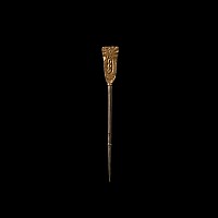 Saxon Silver-Gilt Pin with Beast Heads