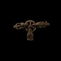 Viking Age Bronze Belt Strap Distributor with Beast-Head Attachments