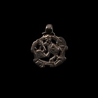 Viking Silver Gripping Beast Pendant