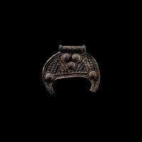 Viking Silver Filigree Lunar Pendant