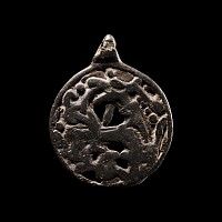 Viking Bronze Jellinge Style Regardant Beast Pendant