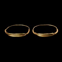 Western Asiatic Heavy Gold Bracelet Pair