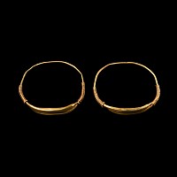 Western Asiatic Heavy Gold Bracelet Pair