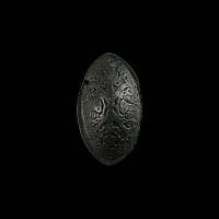 Viking Age Bronze Tortoise Brooch with Jellinge Style Ornament