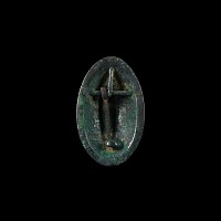 Viking Age Bronze Tortoise Brooch with Ravens