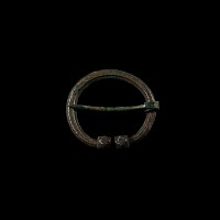 Large Viking Age Bronze Decorated Penannular Brooch