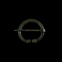 Large Viking Age Bronze Decorated Penannular Brooch
