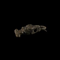 Viking Bronze Dragon-Head Strap Mount