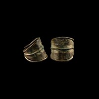 Viking Age Decorated Silver Coiled Ring
