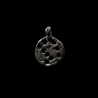 Viking Age Bronze Gripping Beast Pendant