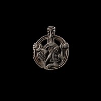 Viking Age Silver Pendant with Gripping Beast