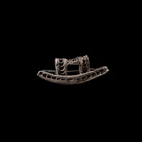 Viking Age Silver Boat-Shaped Pendant