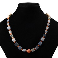 Western Asiatic Mixed Stone and Glass Bead Necklace
