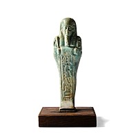 Egyptian Green Glazed Hieroglyphic Shabti