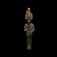 Egyptian Bronze Mummiform Osiris Statuette