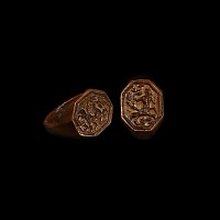Tudor Period Bronze Ring with Centaur