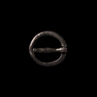 Medieval Silver Ring Brooch