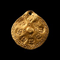 Viking Age Gold Scutiform Pendant