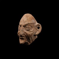 Roman Ceramic Face from a Lamp