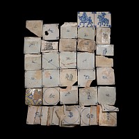 Post Medieval Dutch Glazed Ceramic Tile Group