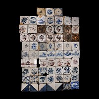 Post Medieval Dutch Glazed Ceramic Tile Group