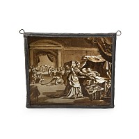 Post Medieval Stained Glass Window Pane