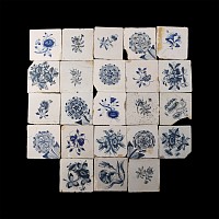 Post Medieval Dutch Glazed Ceramic Tile Group