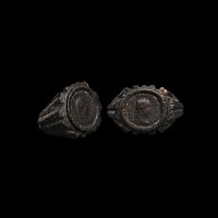 Roman Bronze Ring with Portrait