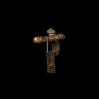 Roman Gilt Bronze Crossbow Brooch