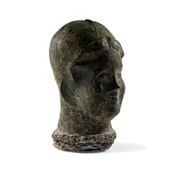 Large Eastern Roman Bronze Bust-Shaped Steelyard Weight