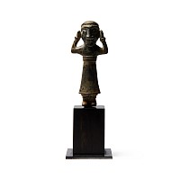 Elamite Bronze Worshipper Figure