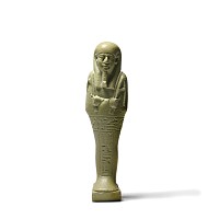 Egyptian Glazed Composition Shabti for Ka-Nefer