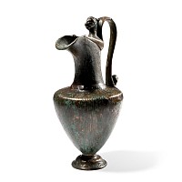 Roman Bronze Oinochoe with Lion Protome