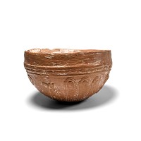 Graeco-Roman Megarian Terracotta Cup with Nymphs