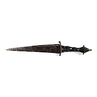 Medieval Quillon Dagger with Bronze Pommel