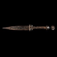English Medieval Iron Kidney Dagger