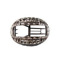 Georgian Jewelled White Metal Shoe Buckle