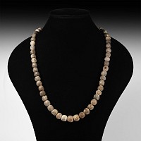 Natural History - Woolly Mammoth Bone Bead Necklace String