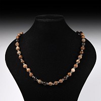 Natural History - Plesiosaur Fossil Bone Bead Necklace String