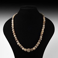 Natural History - Woolly Mammoth Bone Bead Necklace String